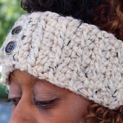 Knitted Crochet Headband for Women